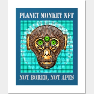 Planet Monkey Cute Animals Not Bored Apes Posters and Art